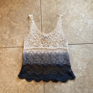 Crochet ombré AEO tank top
